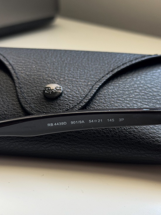 Ray-Ban Black Frame Green Lens Sunglasses